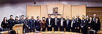 Prof. Joseph Sung (ninth from left), Vice-Chancellor of CUHK warmly welcomes the delegation from the Chinese Academy of Engineering